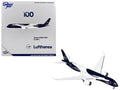 Airbus A350-900 Commercial Aircraft "Lufthansa 100th Anniversary" (D-AIXL) Dark Blue and White 1/400 Diecast Model Airplane by GeminiJets