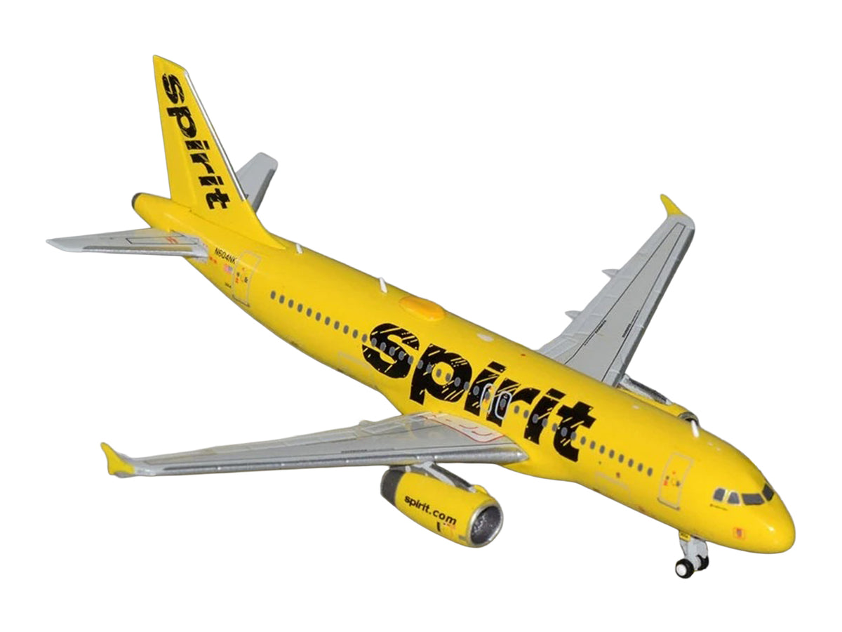 Airbus A320 Commercial Aircraft "Spirit Airlines" (N604NK) Yellow 1/400 Diecast Model Airplane by GeminiJets - image 2