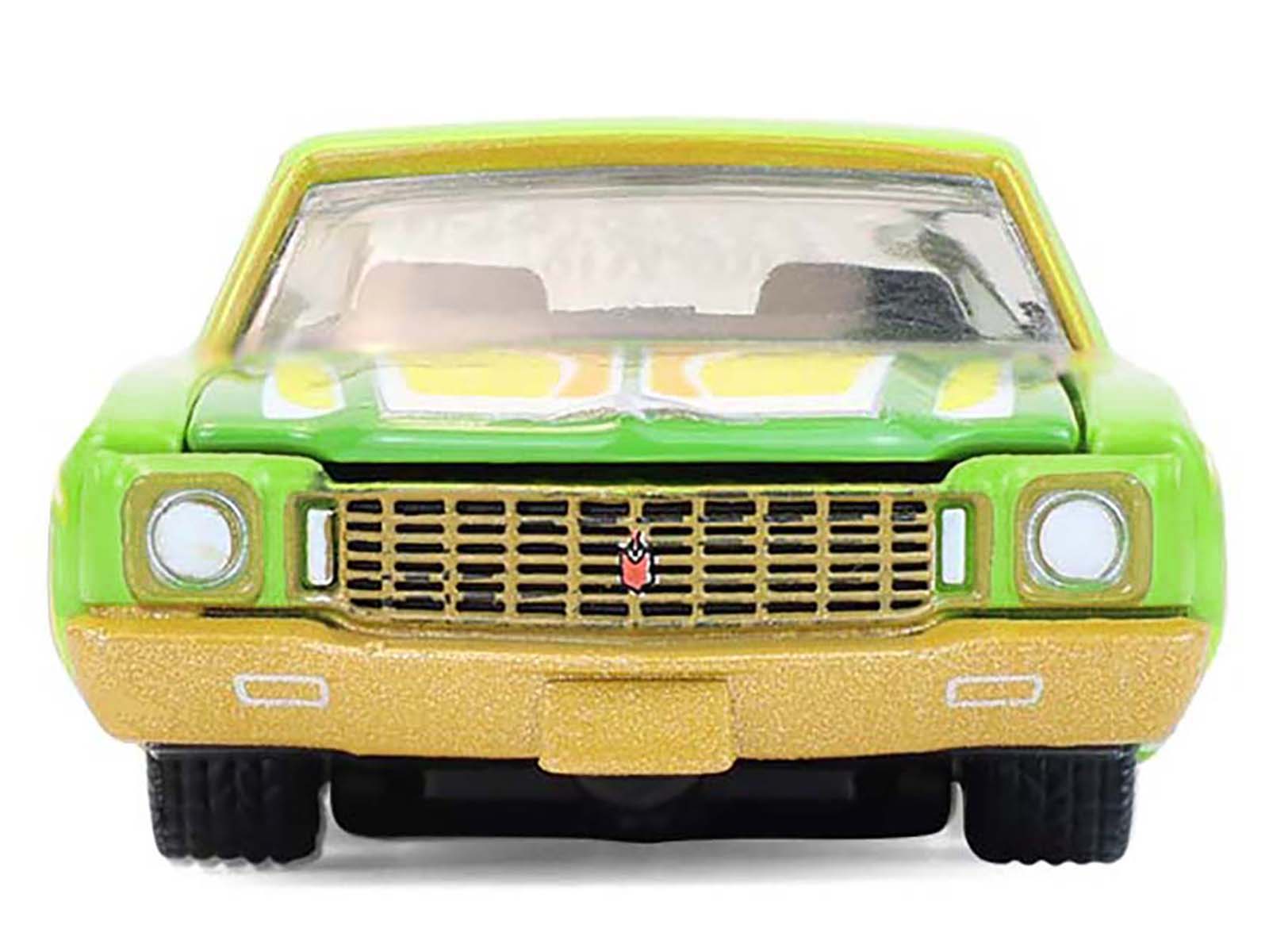 1970 Chevrolet Monte Carlo Lowrider "Michael Heralda Special Edition" Lime Green with Graphics "Hobby Exclusive" Series 1/64 Diecast Model Car by Greenlight - image 5
