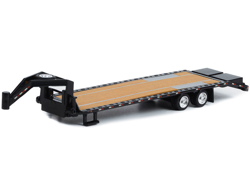 Gooseneck Trailer Black (In Box) 1/64 Diecast Model Car by Greenlight - image 2
