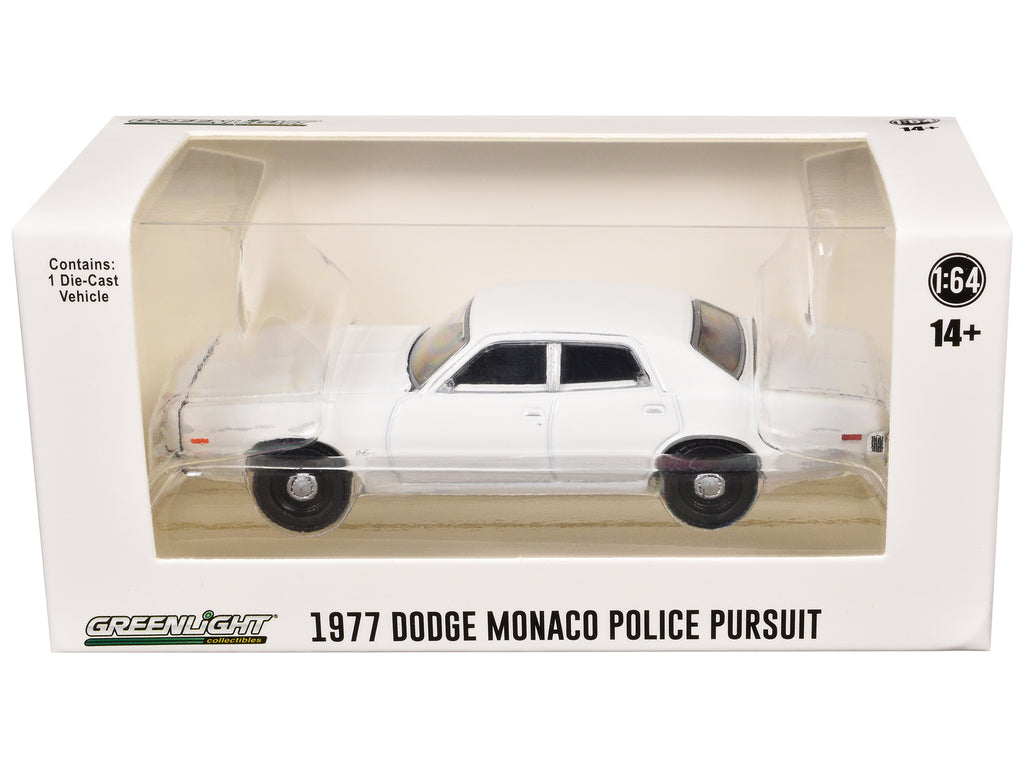 1977-78 Dodge Monaco Police Pursuit White "Hot Pursuit - Hobby Exclusive" Series 1/64 Diecast Model Car by Greenlight - image 3