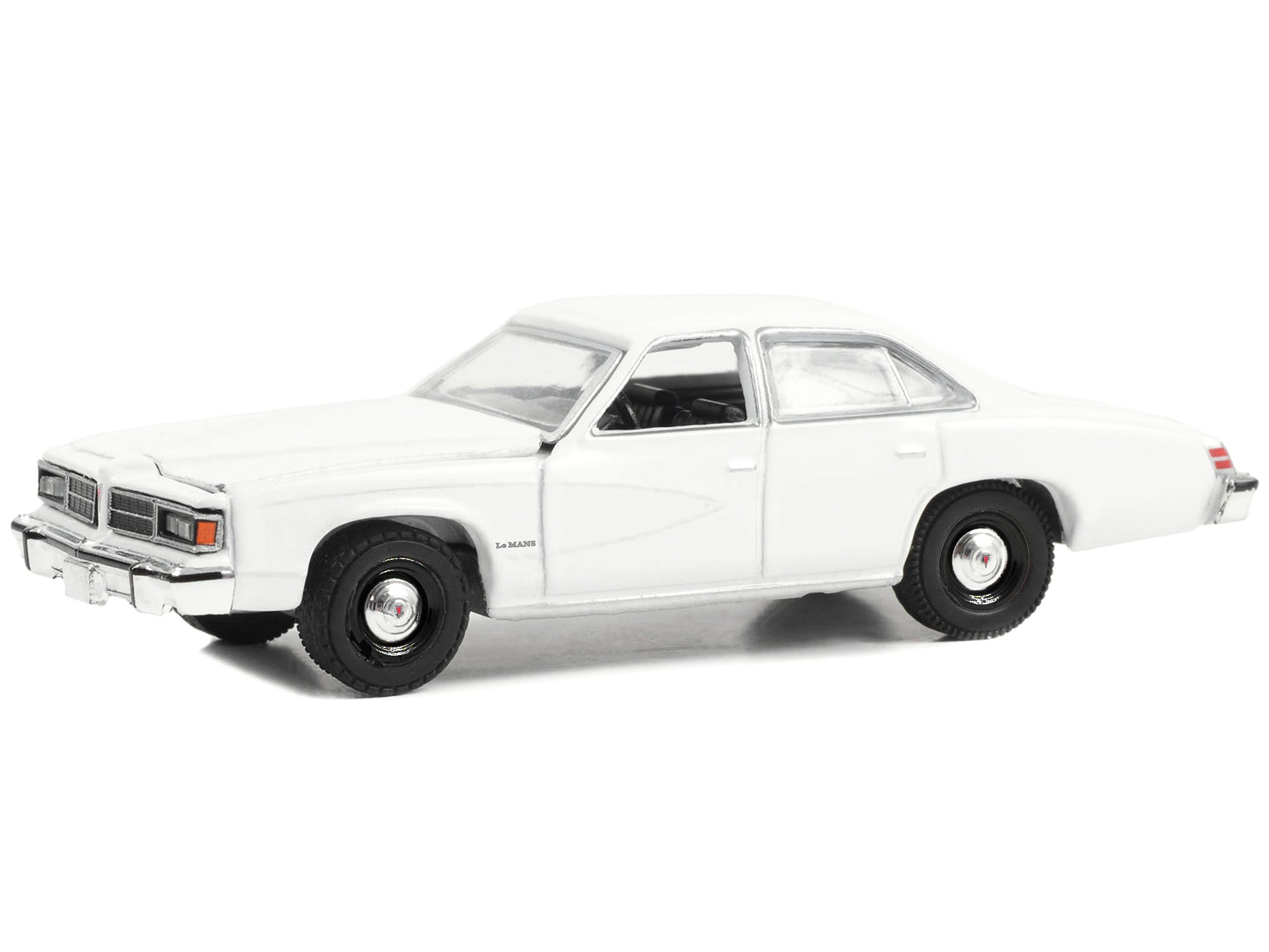 1976-77 Pontiac LeMans Enforcer White "Hot Pursuit - Hobby Exclusive" Series 1/64 Diecast Model Car by Greenlight - image 2