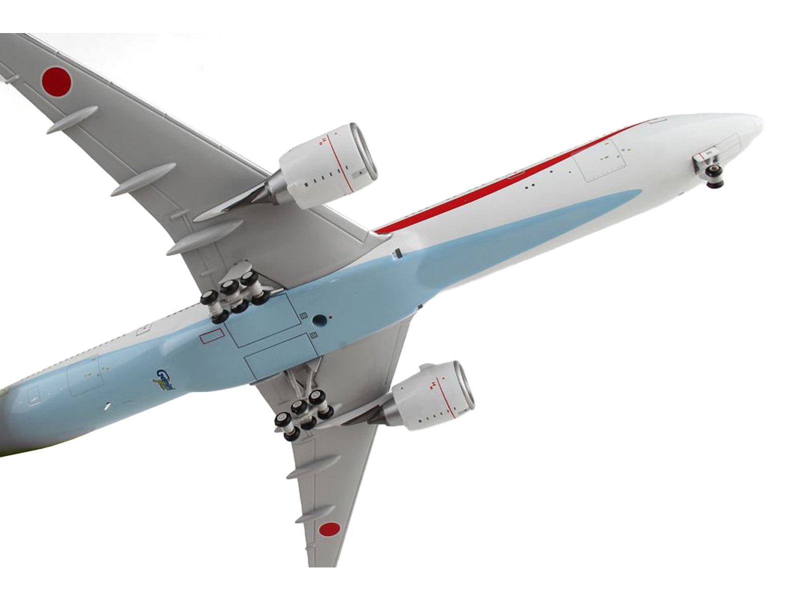 Boeing 777-300ER Commercial Aircraft "Japan Air Self-Defense Force" White with Red Stripes "Gemini Macs" Series 1/400 Diecast Model Airplane by GeminiJets - image 4
