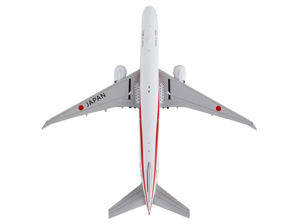 Boeing 777-300ER Commercial Aircraft "Japan Air Self-Defense Force" White with Red Stripes "Gemini Macs" Series 1/400 Diecast Model Airplane by GeminiJets - image 3