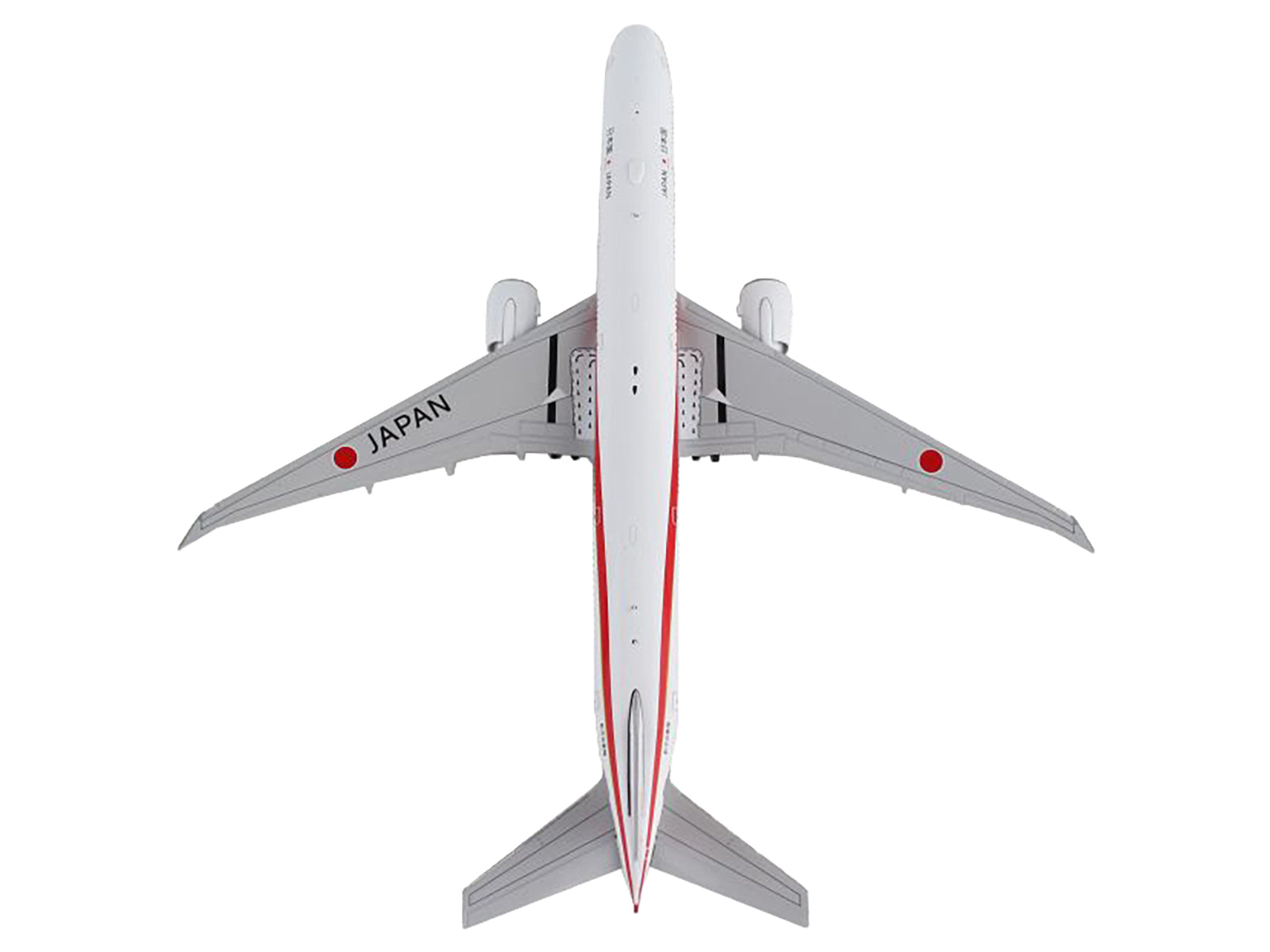 Boeing 777-300ER Commercial Aircraft "Japan Air Self-Defense Force" White with Red Stripes "Gemini Macs" Series 1/400 Diecast Model Airplane by GeminiJets - image 3