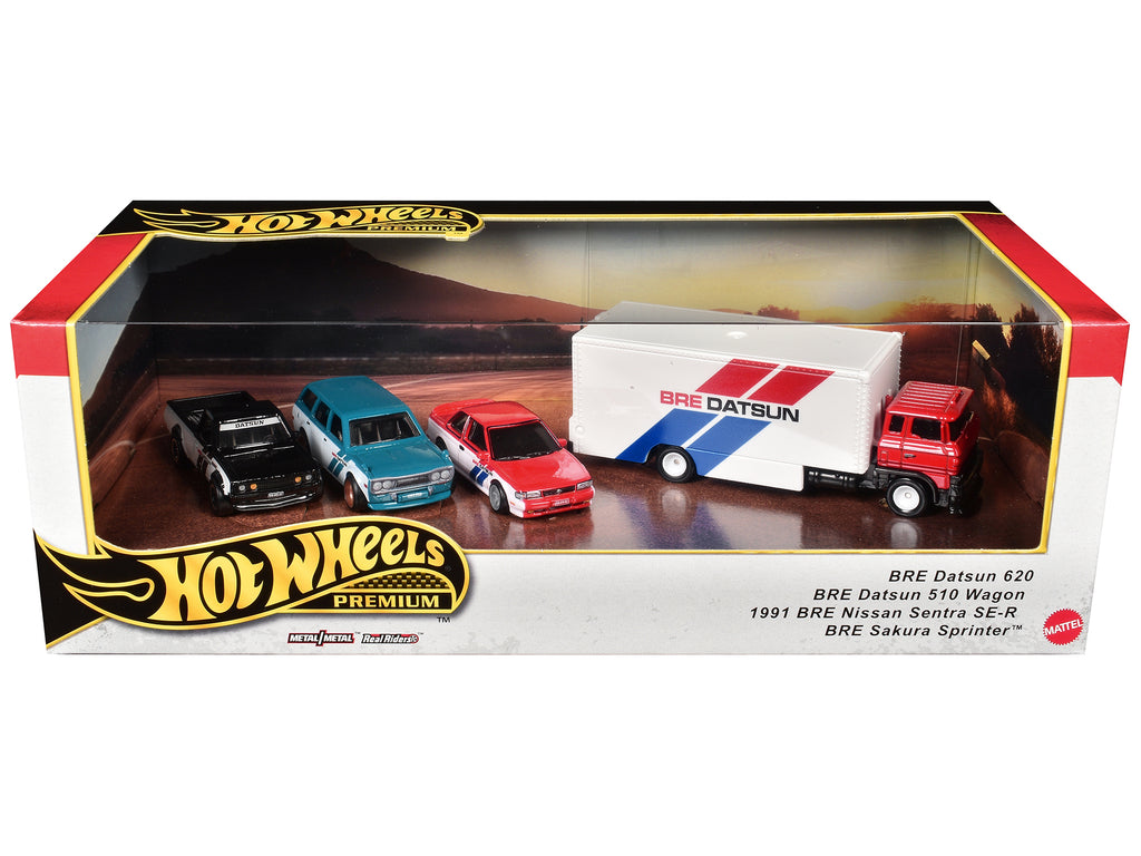 "BRE" Set of 4 pieces Series Hot Wheels "Premium" 2024 Series U Diecast Model Cars by Hot Wheels - image 3