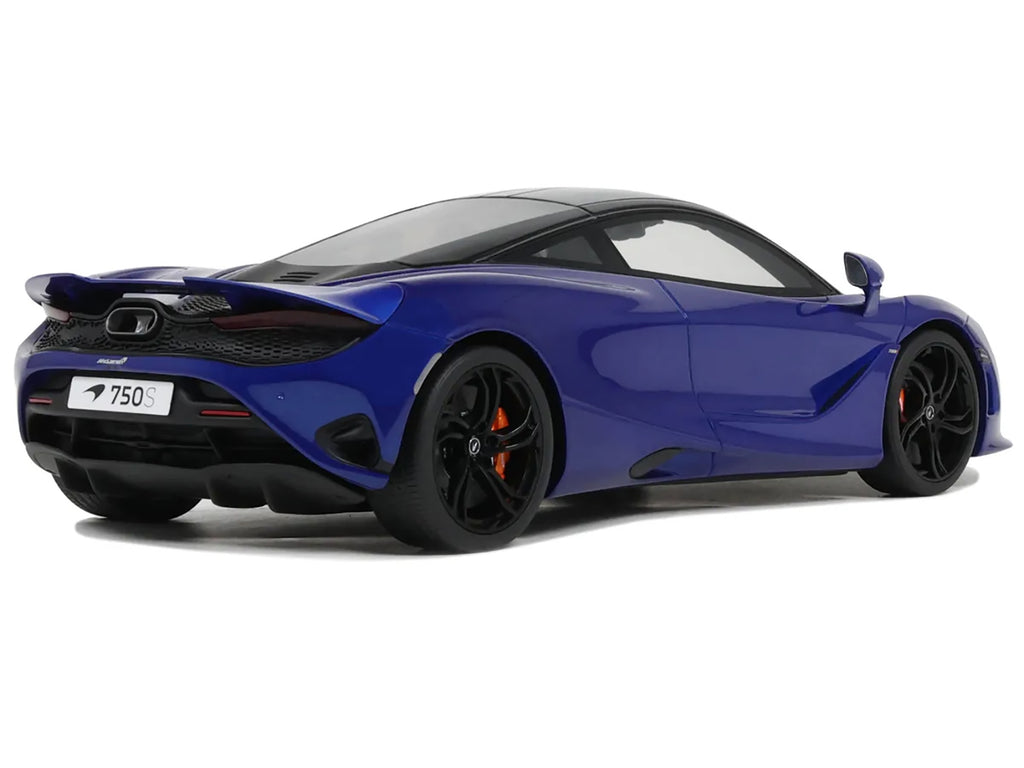 2023 McLaren 750S Coupe Blue Metallic with Black Top 1/18 Model Car by GT Spirit - image 5