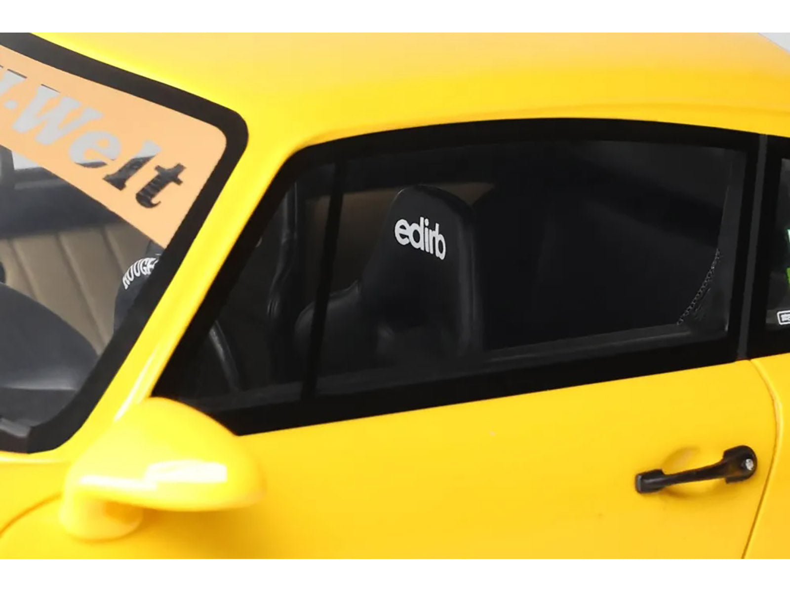 2024 Porsche 911 (964) RWB "Qeema" Yellow 1/18 Model Car by GT Spirit - image 2