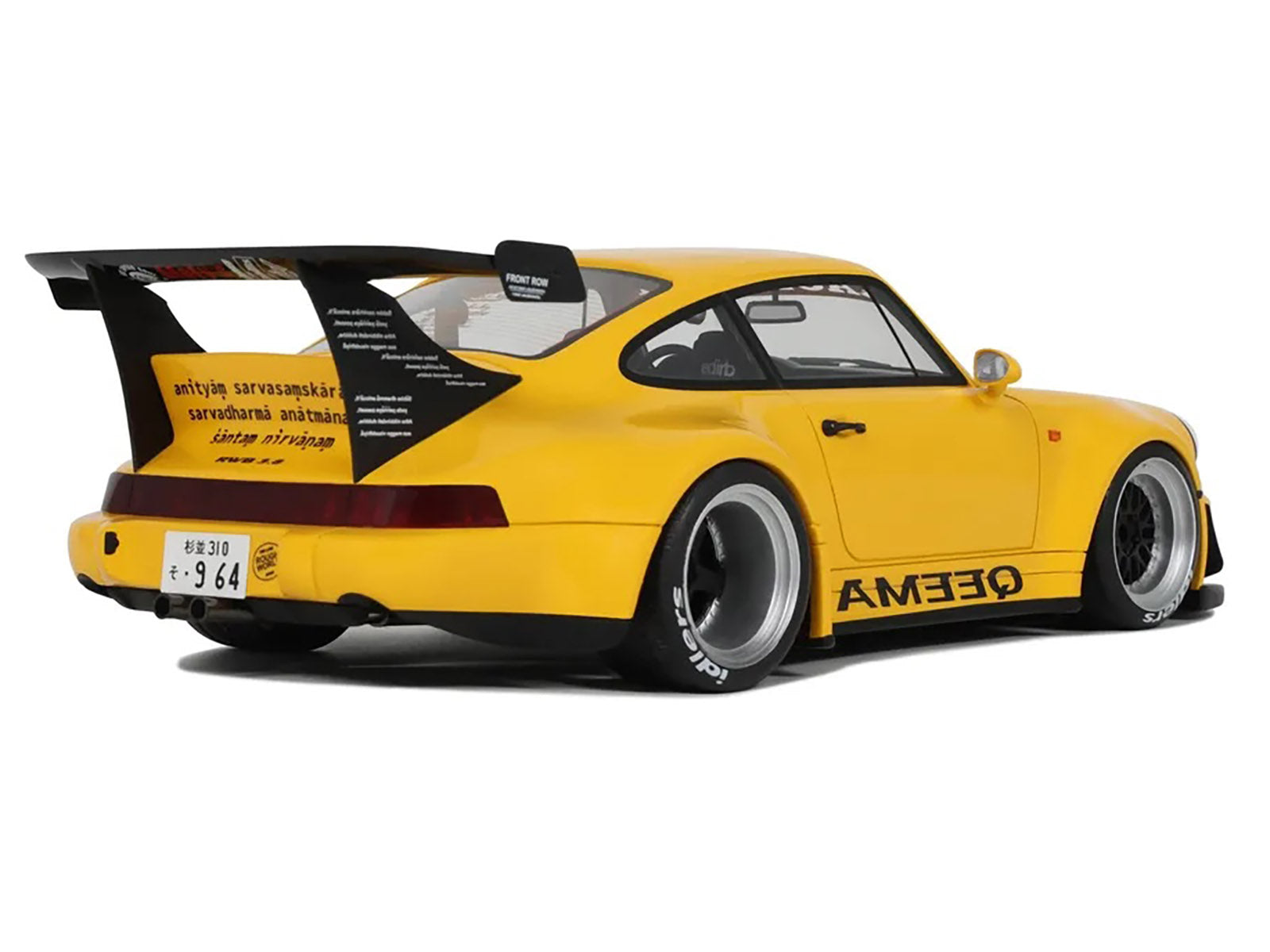 2024 Porsche 911 (964) RWB "Qeema" Yellow 1/18 Model Car by GT Spirit - image 5