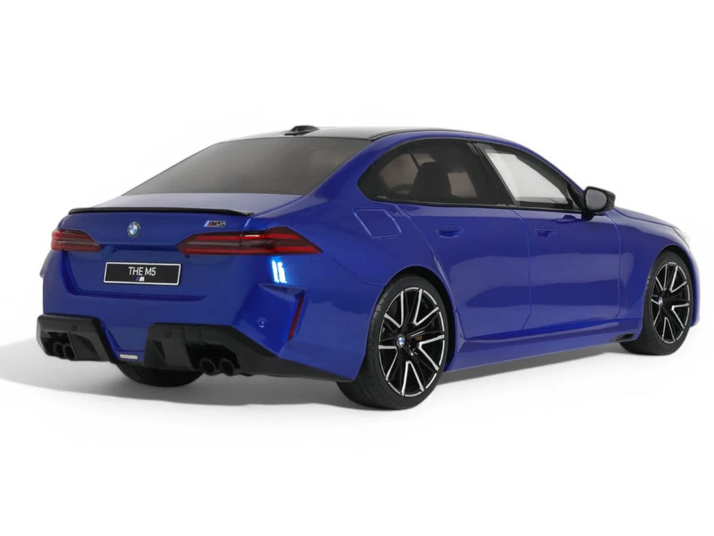 2024 BMW M5 (G90) Marina Bay Blue Metallic with Black Top 1/18 Model Car by GT Spirit - image 5