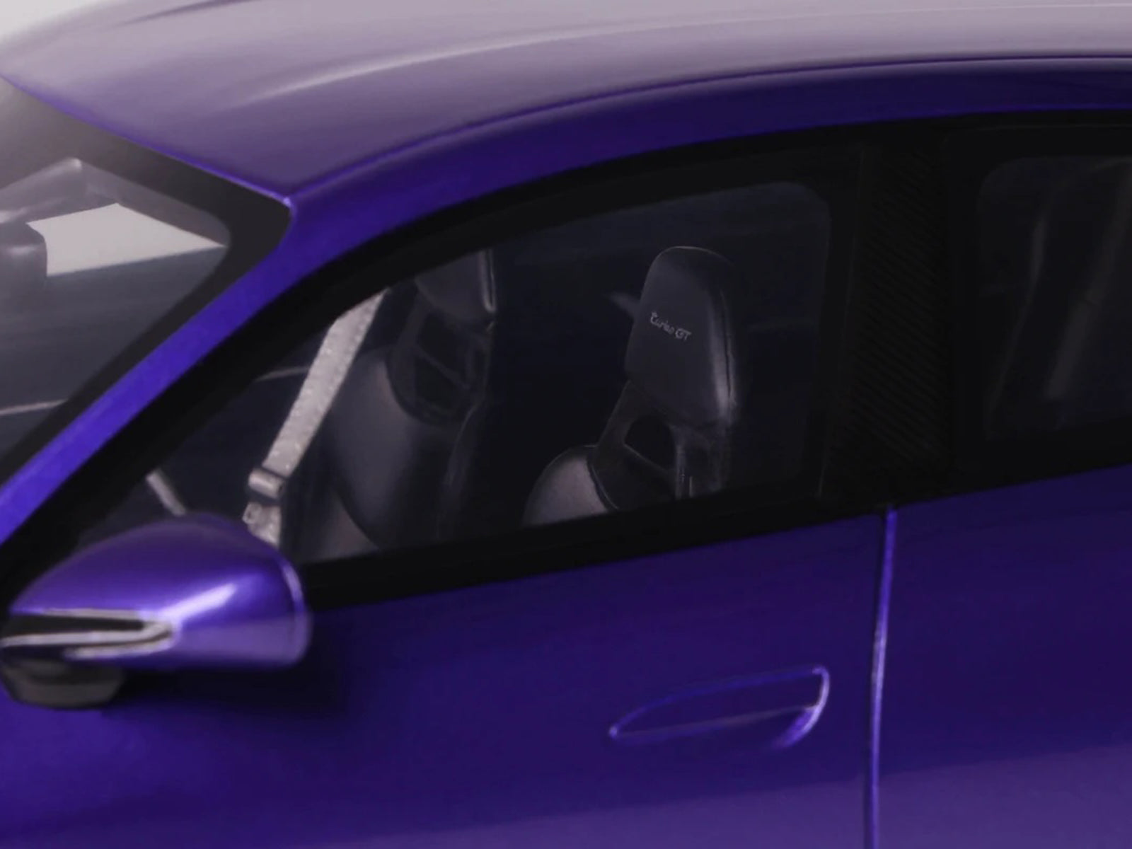 2023 Porsche Taycan Turbo GT Purple Sky Metallic 1/18 Model Car by GT Spirit - image 3