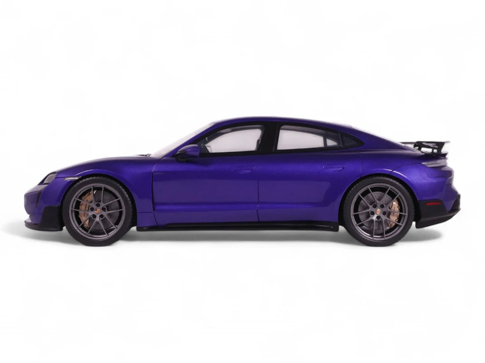 2023 Porsche Taycan Turbo GT Purple Sky Metallic 1/18 Model Car by GT Spirit