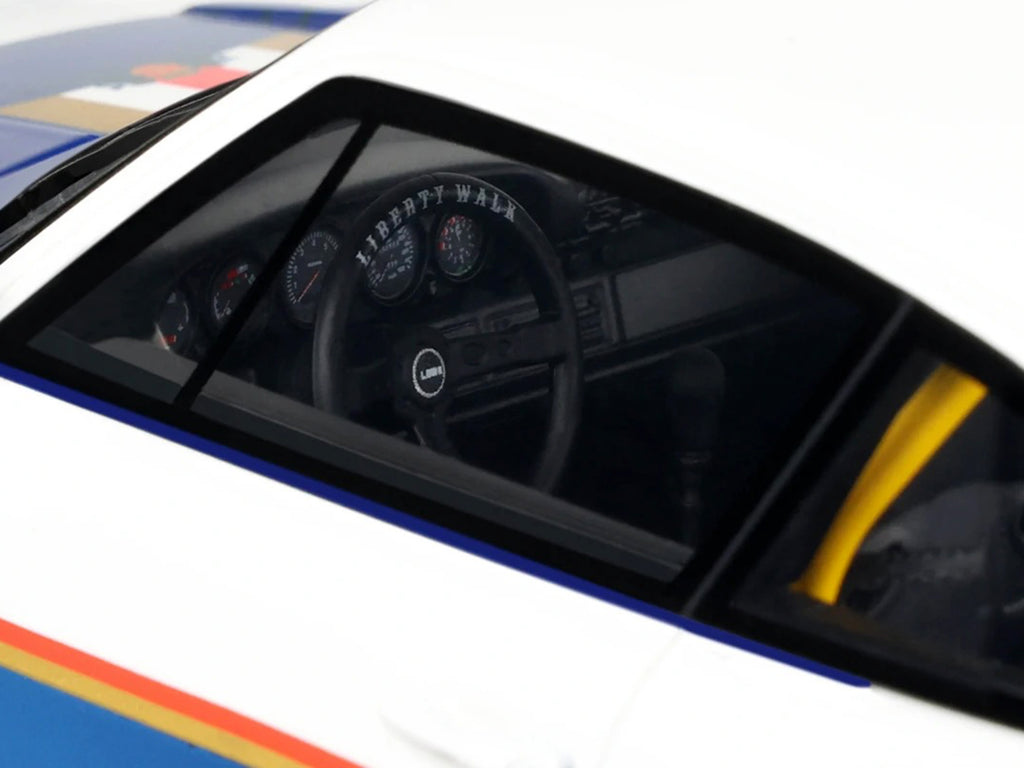 2023 RWB x Liberty Walk 993 #2 White and Blue Metallic with Graphics 1/18 Model Car by GT Spirit - image 2