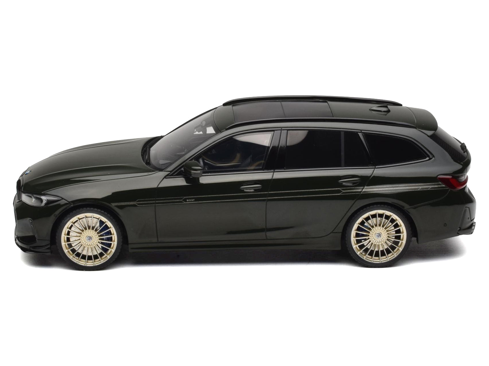 2025 BMW Alpina B3 GT Touring Green Metallic 1/18 Model Car by GT Spirit