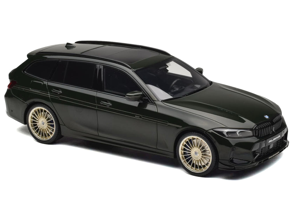 2025 BMW Alpina B3 GT Touring Green Metallic 1/18 Model Car by GT Spirit
