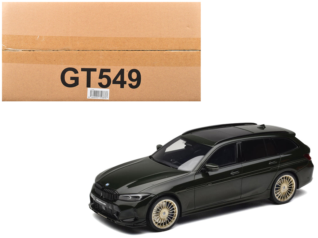 2025 BMW Alpina B3 GT Touring Green Metallic 1/18 Model Car by GT Spirit