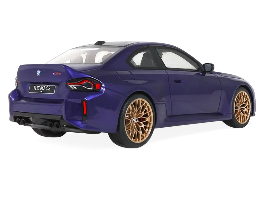 2025 BMW M2 CS Blue Metallic with Black Top 1/18 Model Car by GT Spirit - image 5