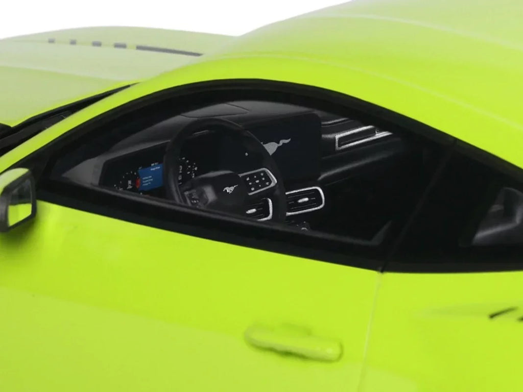 2025 Ford Mustang RTR Spec-3 Lime Green 1/18 Model Car by GT Spirit