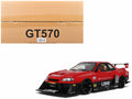 2020 Nissan Skyline GT-R (R34) LB-Super Silhouette RHD (Right Hand Drive) #5 Red and Black 1/18 Model Car by GT Spirit