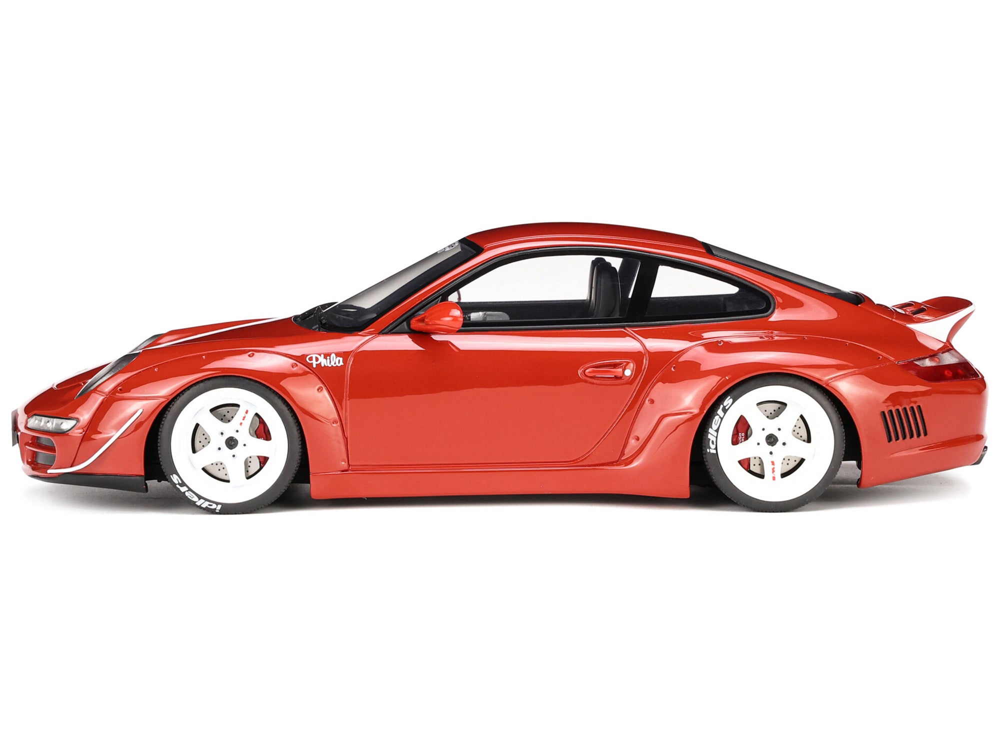 2021 Porsche 911 RWB "AKA Phila" Red 1/18 Model Car by GT Spirit - image 4