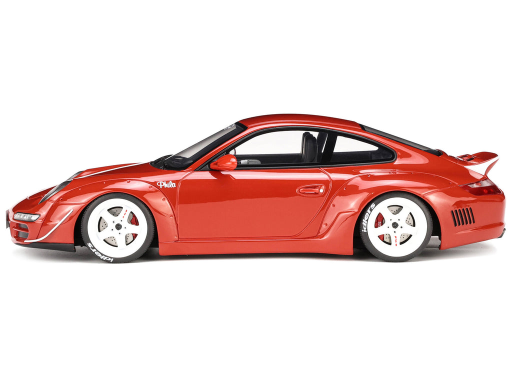 2021 Porsche 911 RWB "AKA Phila" Red 1/18 Model Car by GT Spirit - image 4