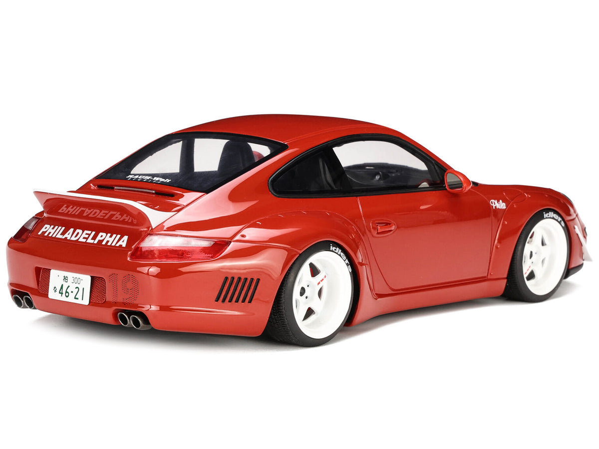 2021 Porsche 911 RWB "AKA Phila" Red 1/18 Model Car by GT Spirit - image 5