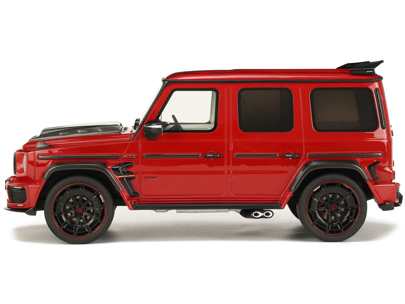 2022 Brabus 900 Rocket Edition Red with Carbon Hood 1/18 Model Car by GT Spirit - image 4