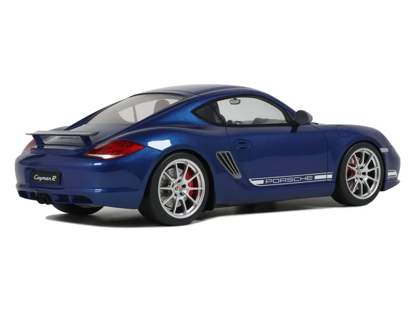 2012 Porsche Cayman R Aqua Blue Metallic 1/18 Model Car by GT Spirit - image 5