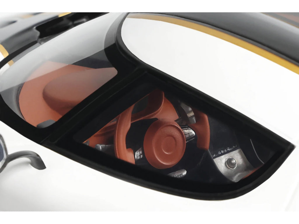 2023 Koenigsegg Regera White with Black Stripes 1/18 Model Car by GT Spirit - image 3