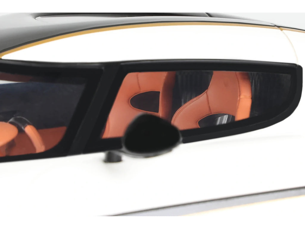 2023 Koenigsegg Regera White with Black Stripes 1/18 Model Car by GT Spirit - image 2