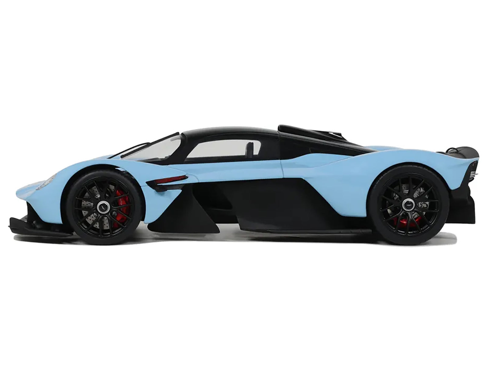 2023 Aston Martin Valkyrie Light Blue with Black Top 1/18 Model Car by GT Spirit - image 5
