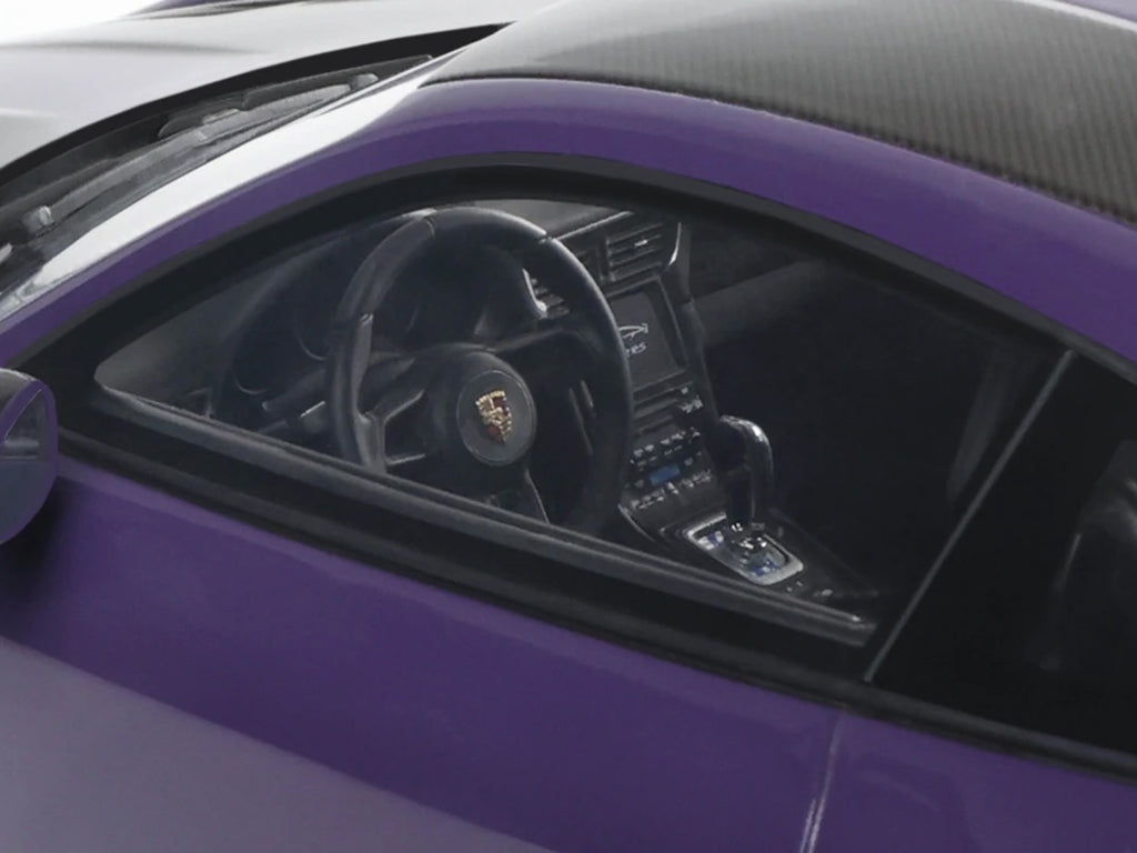 2021 Porsche 911 (991.2) GT2 RS Ultraviolet Metallic with Carbon Stripes 1/18 Model Car by GT Spirit - image 2