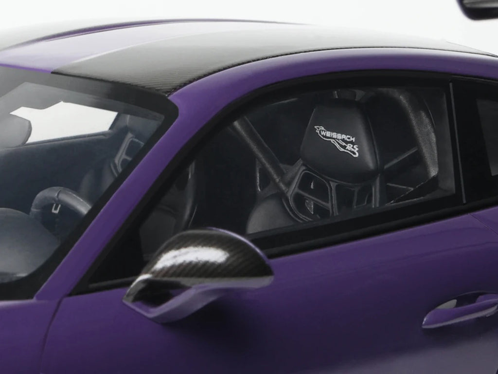 2021 Porsche 911 (991.2) GT2 RS Ultraviolet Metallic with Carbon Stripes 1/18 Model Car by GT Spirit - image 3