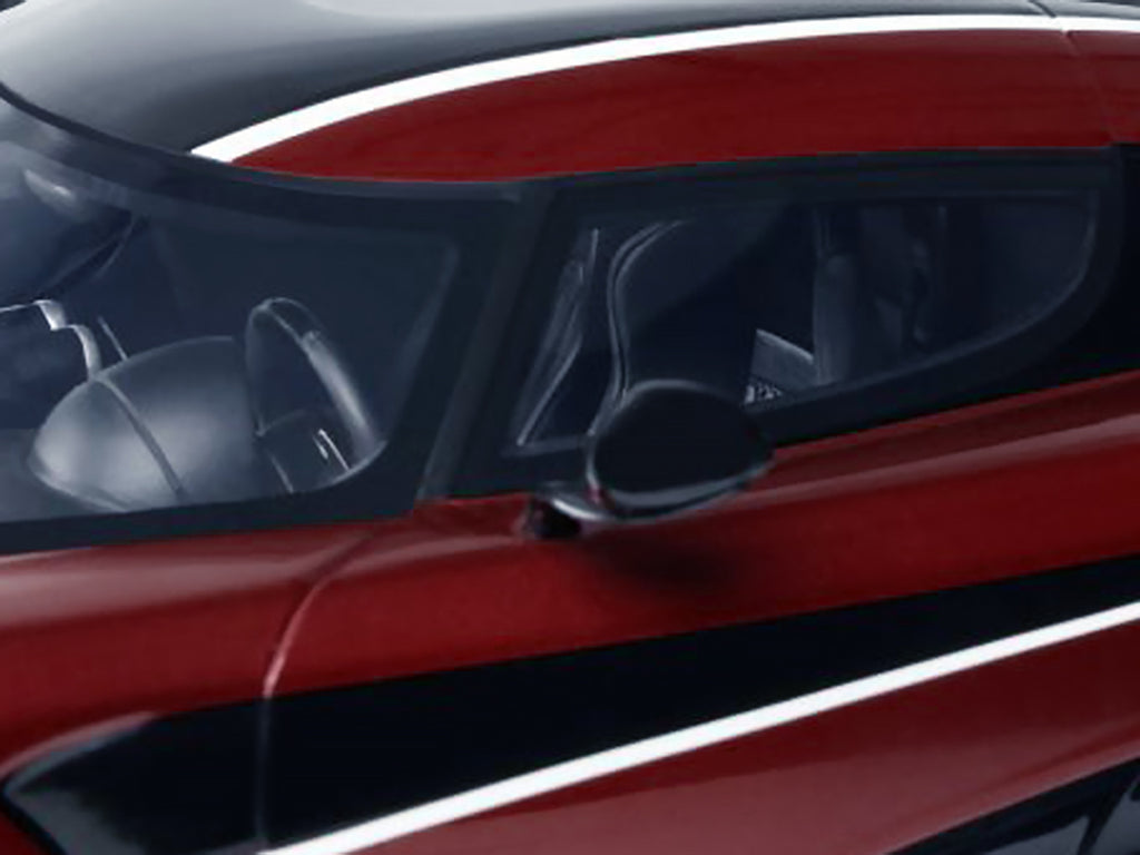 2017 Koenigsegg Agera RS Deep Red Metallic with Black Stripes 1/18 Model Car by GT Spirit - image 2