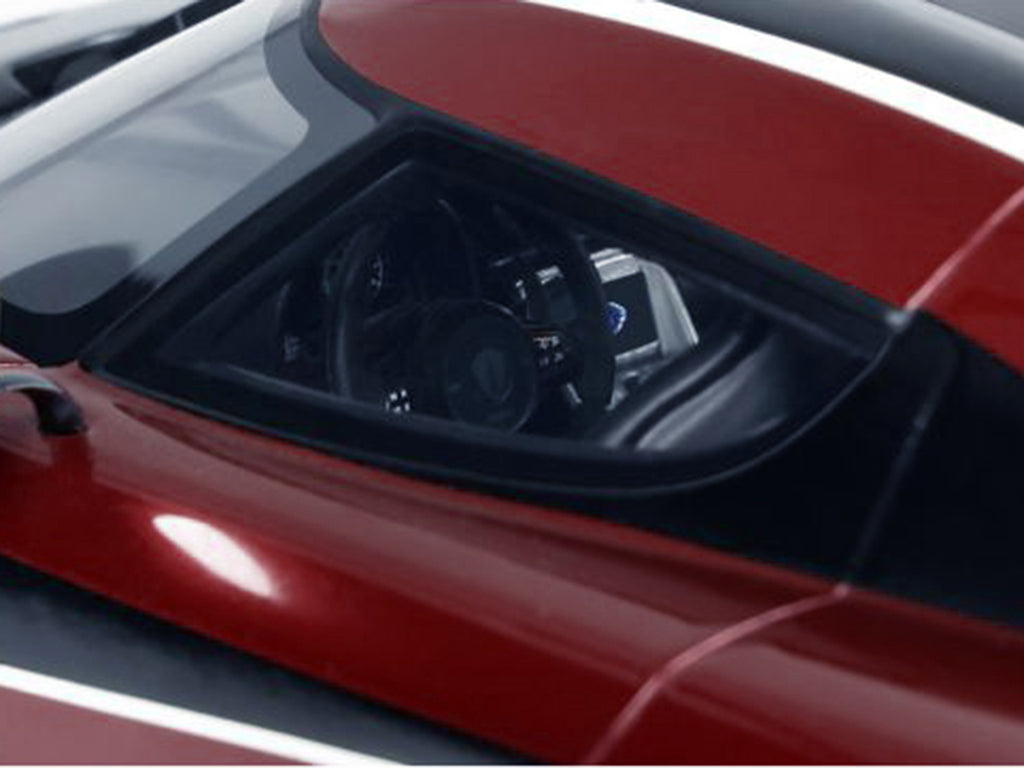 2017 Koenigsegg Agera RS Deep Red Metallic with Black Stripes 1/18 Model Car by GT Spirit - image 3