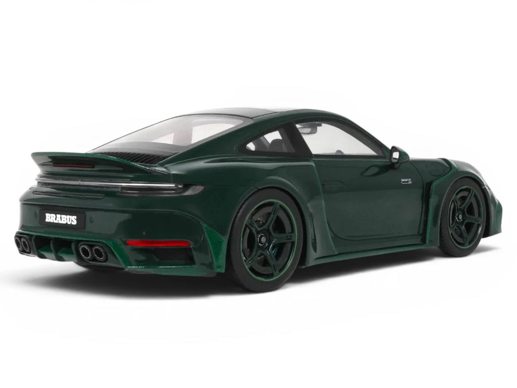 2024 Brabus 900 Rocket-R Green Metallic with Green Carbon Hood 1/18 Model Car by GT Spirit