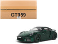 2024 Brabus 900 Rocket-R Green Metallic with Green Carbon Hood 1/18 Model Car by GT Spirit