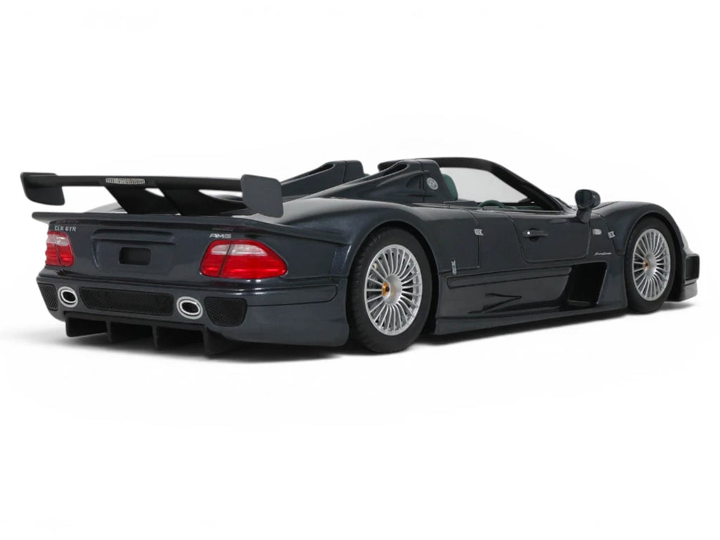 1999 Mercedes-Benz AMG CLK-GTR Roadster Gray Metallic 1/18 Model Car by GT Spirit