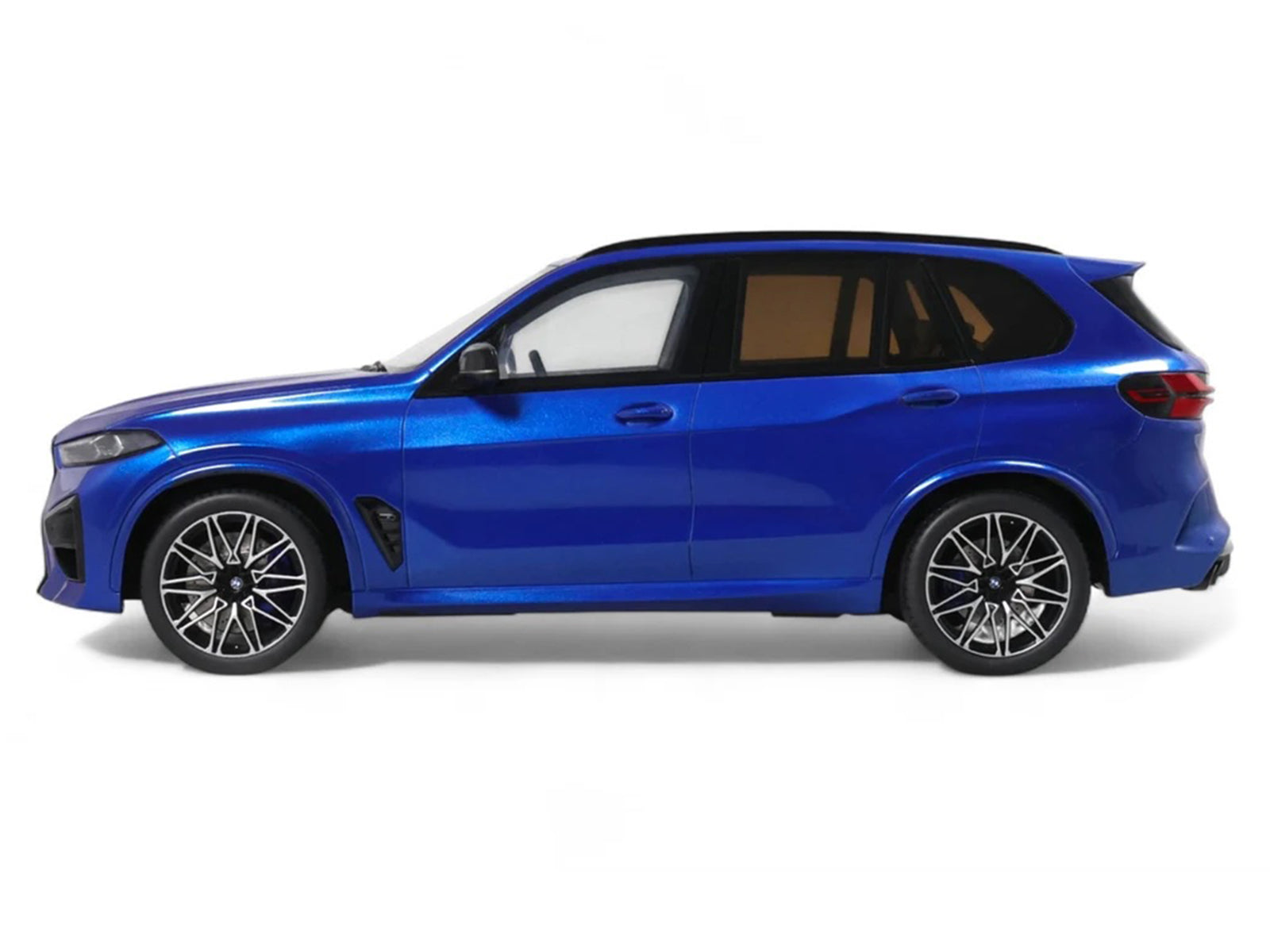 2023 BMW X5 M Competition Blue Metallic with Black Top 1/18 Model Car by GT Spirit