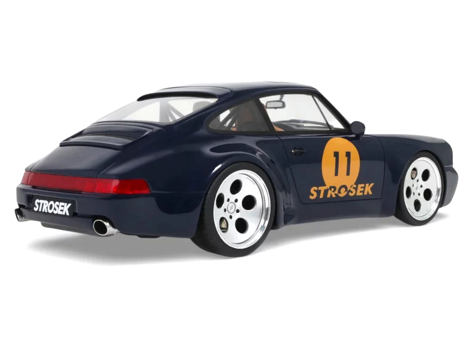 2024 Porsche 911 Strosek Mega 30 #11 Blue 1/18 Model Car by GT Spirit
