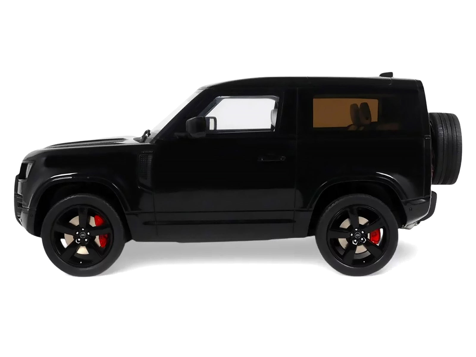 2021 Land Rover Defender 90 P400 X-Dynamic HSE Black Metallic 1/18 Model Car by GT Spirit