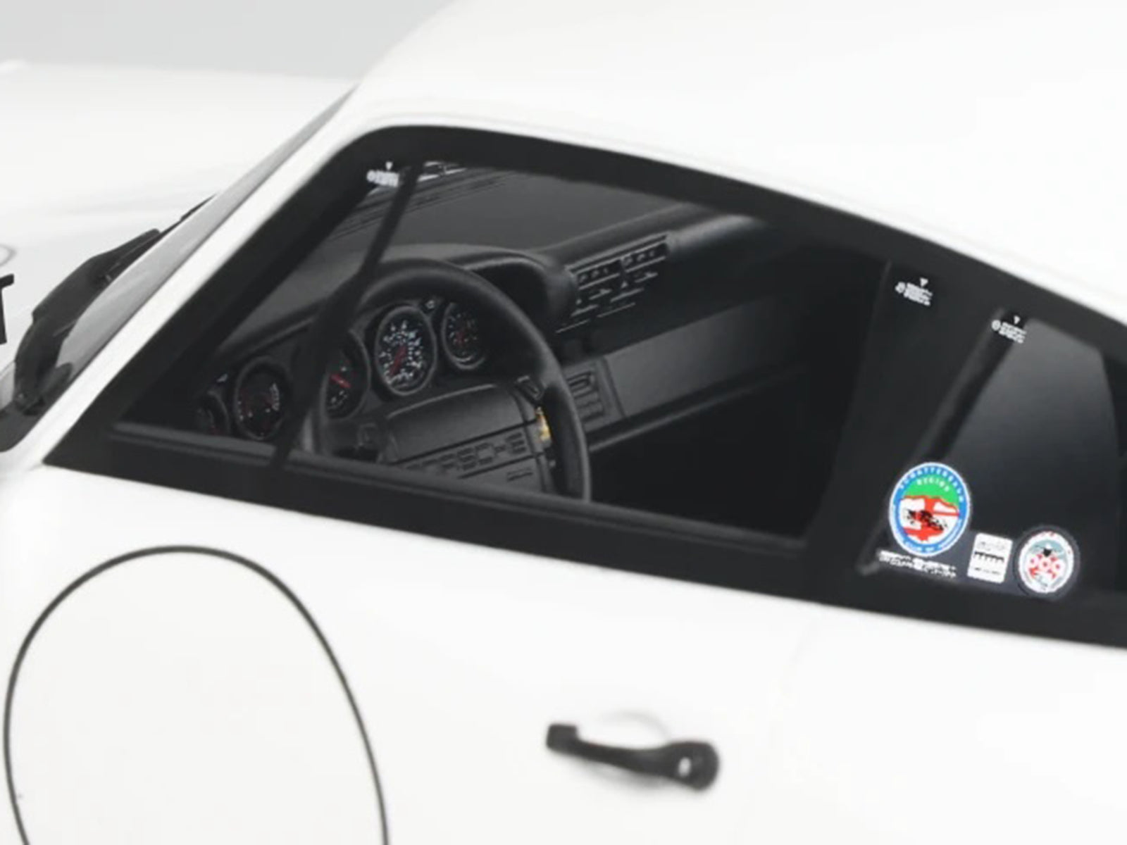 1992 Porsche 911 (964) "Carrera Cup - USA Edition" White 1/18 Model Car by GT Spirit