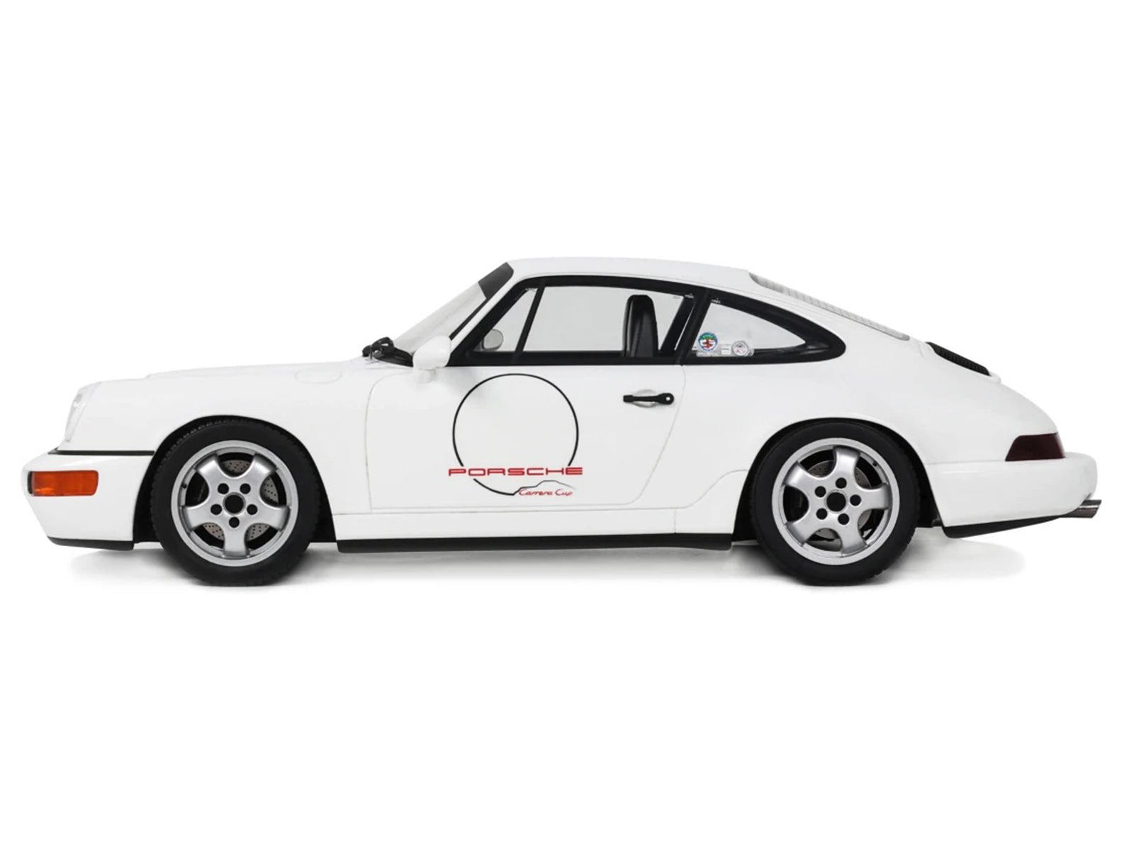 1992 Porsche 911 (964) "Carrera Cup - USA Edition" White 1/18 Model Car by GT Spirit