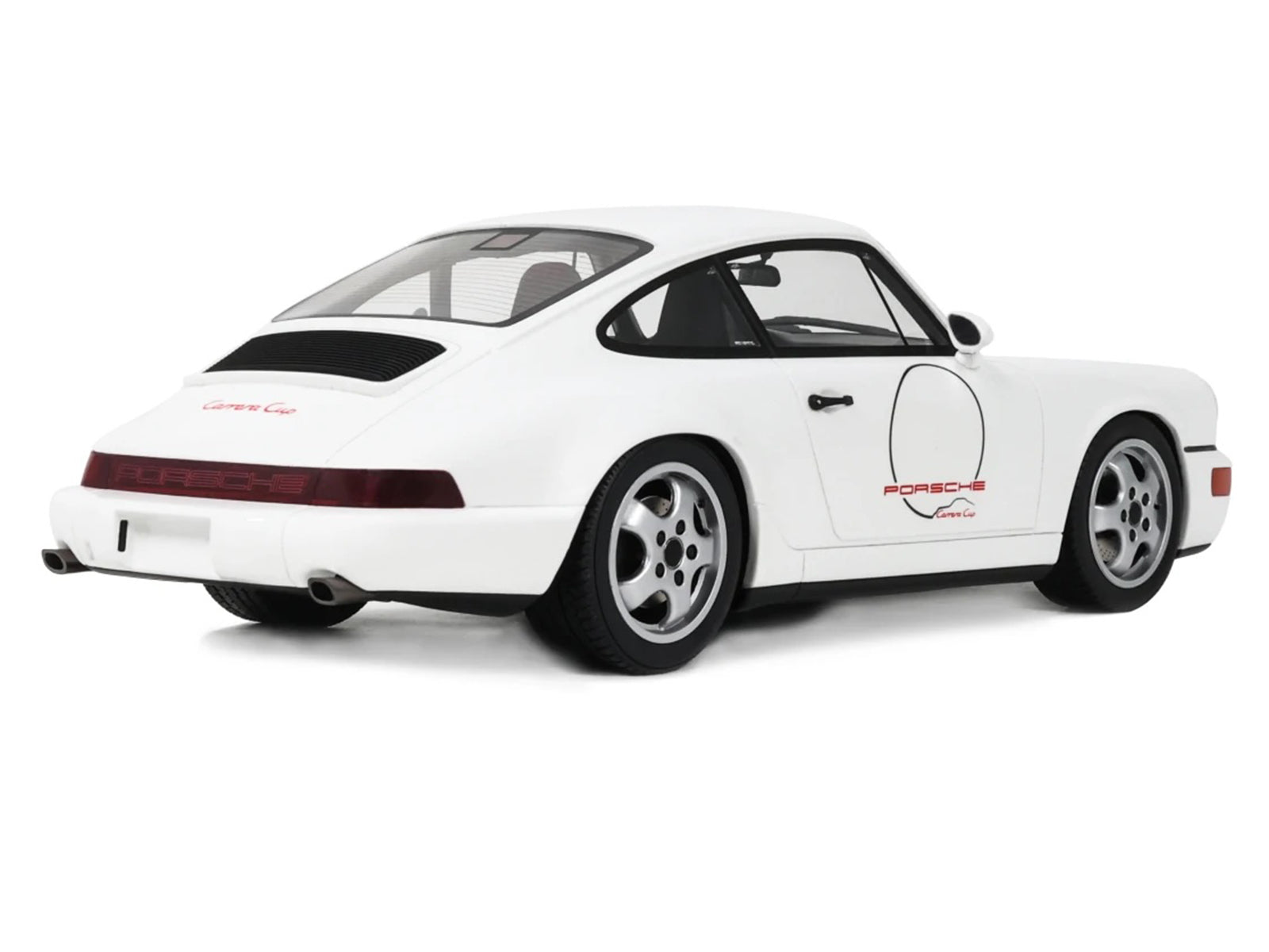 1992 Porsche 911 (964) "Carrera Cup - USA Edition" White 1/18 Model Car by GT Spirit