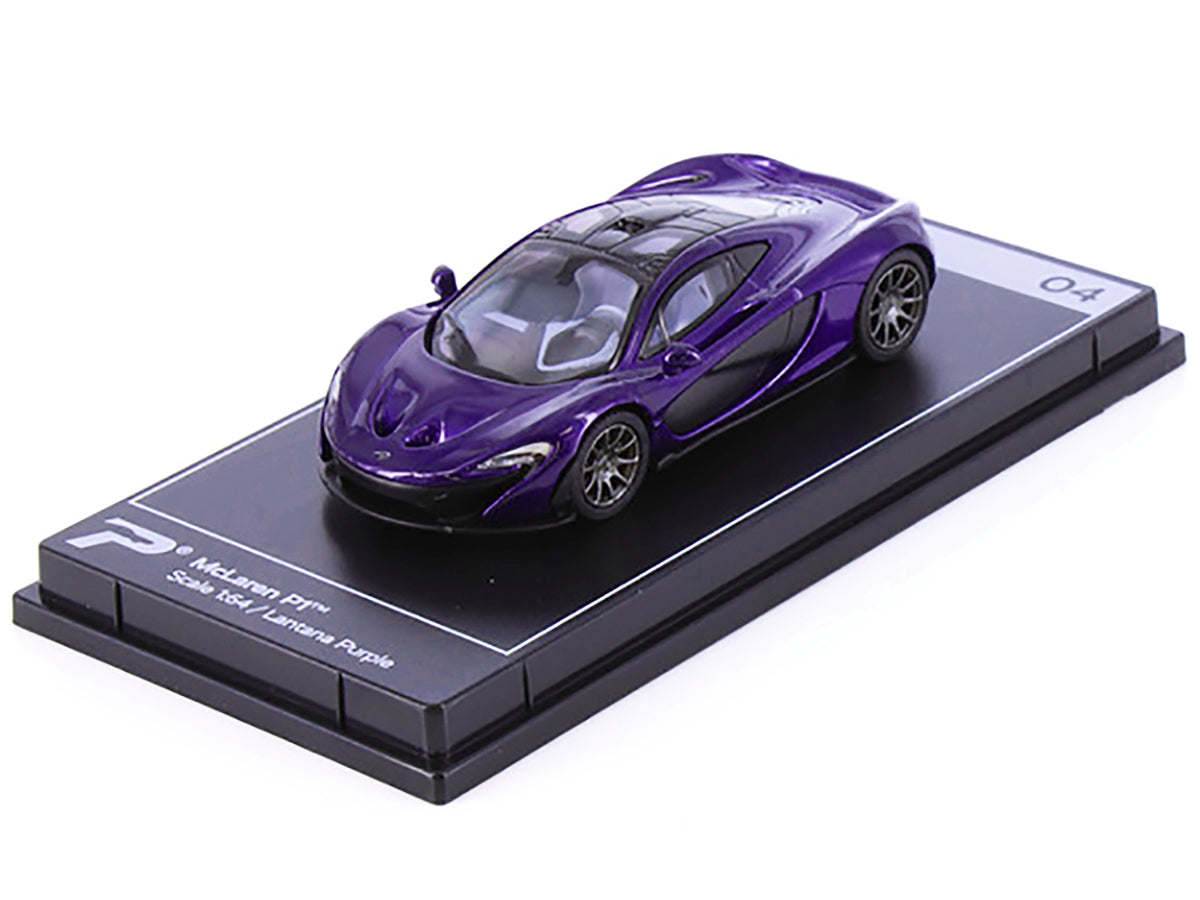 McLaren P1 Lantana Purple Metallic with Black Top "Hypercar League Collection" 1/64 Diecast Model Car by PosterCars - image 2
