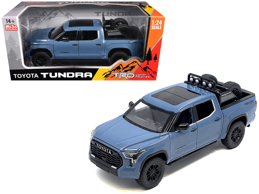 2023 Toyota Tundra TRD 4x4 Cavalry Blue 1/24 diecast model