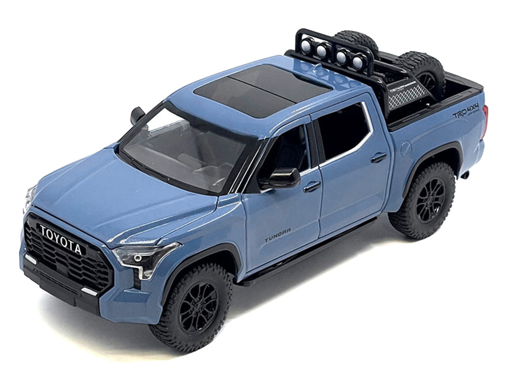 2023 Toyota Tundra TRD 4x4 Cavalry Blue 1/24 diecast model