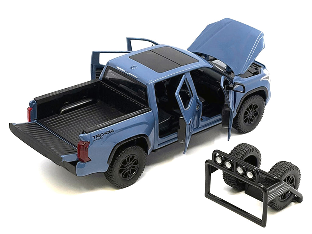 2023 Toyota Tundra TRD 4x4 Cavalry Blue 1/24 diecast model