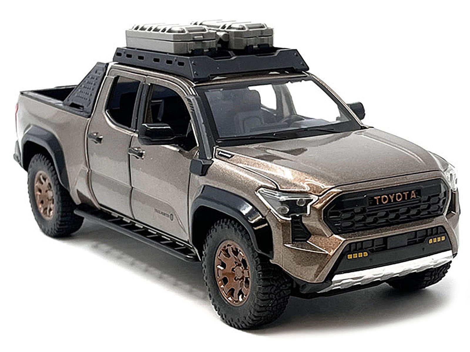 2024 Toyota Tacoma Trailhunter Edition Pickup Truck Bronze Metallic 1/24 Diecast Model Car - image 3