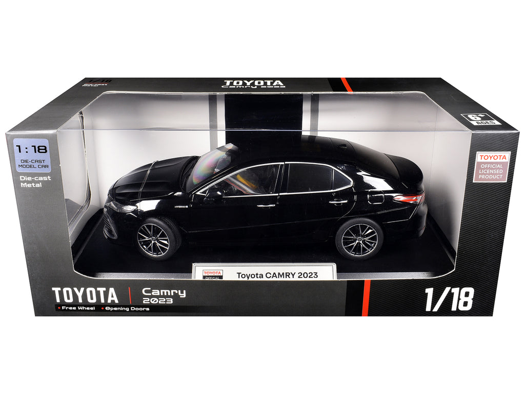 2023 Toyota Camry Hybrid Black 1/18 Diecast Model Car by Heimanba - image 3
